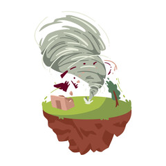 climate change tornado theme