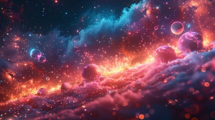 Naklejka premium logo, vector art, stories told through video games, colorful, glowing, volumetric lighting