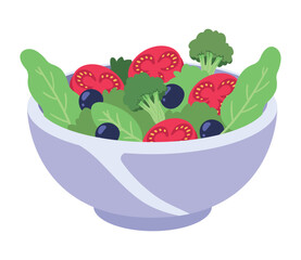 salad with tomatoes vegan food