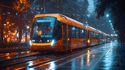 Obraz premium Innovative Graphic Design for an Efficient Public Transportation System