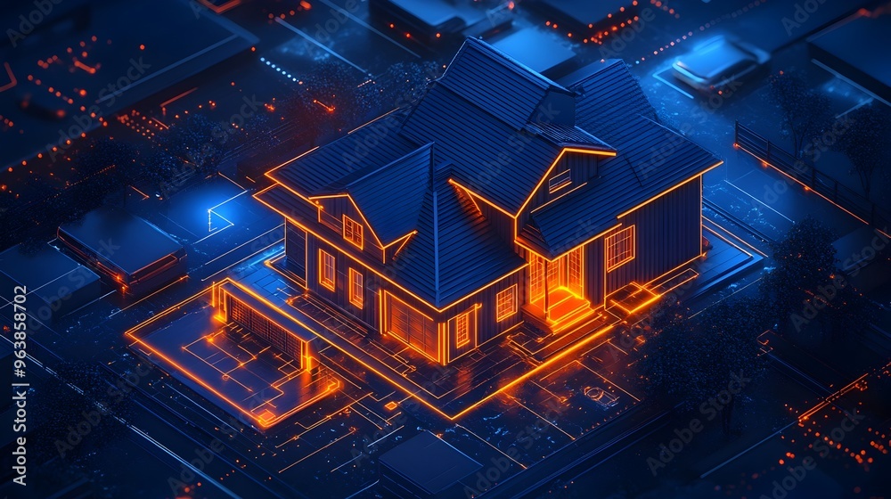 Aufkleber cutting edge iot sensors powering the smart home of the future