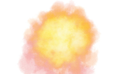 Transparent watercolor texture overlay effect. Paint stain watercolor with grain and noise texture overlay. Grungy watercolor texture. Png file