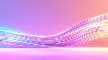 Fototapeta premium Abstract Pink and Purple Curved Lines Background