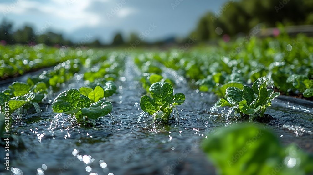 Poster smart irrigation system with iot sensors for efficient water management in agriculture and gardening