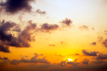 Sky in summer Phuket Thailand Kalim Beach