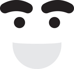 Smile Cartoon Face Expression