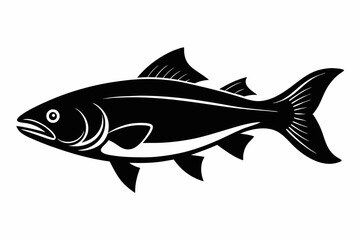Trout silhouette, Trout fish vector