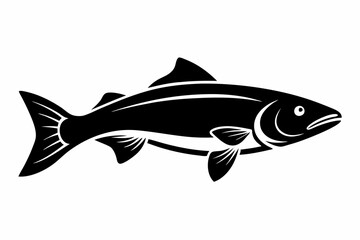 Trout silhouette, Trout fish vector