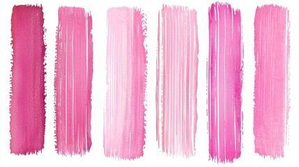 Naklejka premium Abstract Pink and White Watercolor Brush Strokes Background