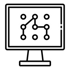 Pattern recognition icon representing AI-driven vision systems and intelligent analysis.