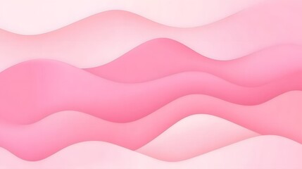 Obraz premium Abstract Pink Wave Background Minimalist Design Modern Texture Soft Pastel Colors