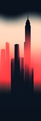 Obraz premium An electric night gradient shifting from dark navy blue to neon pink with subtle streaks resembling the glow of city lights at night perfect for dynamic and modern designs