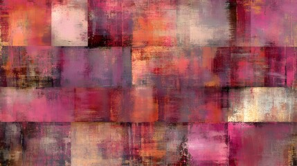 Fototapeta premium Abstract Red and Orange Geometric Pattern Background