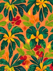 Tropical Floral Pattern