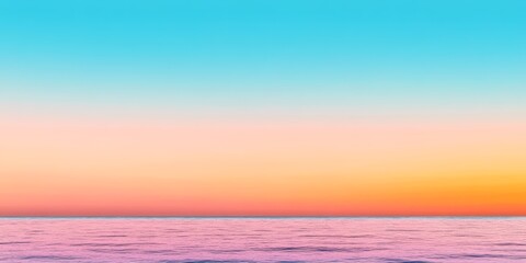 Fototapeta premium A tropical sunset gradient transitioning from vibrant turquoise to coral capturing the essence of a warm evening on a distant beach ideal for bold and energetic designs