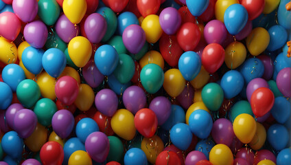 colorful balloons background