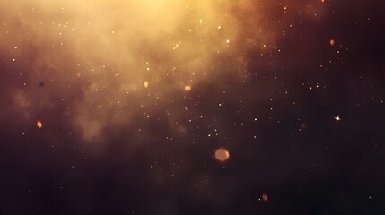 Naklejka premium Abstract Gold Dust and Smoke Background
