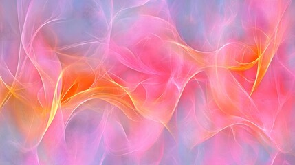 Obraz premium Abstract Pink Orange Swirls and Lines Background