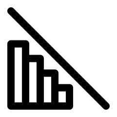 burndown chart, visualization, product management, report, analysis, graph outline icon