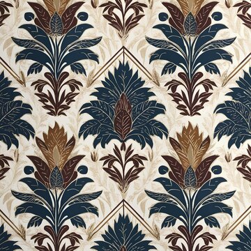 Indonesian parang batik  seamless pattern background 