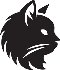 cat head vector illustration 