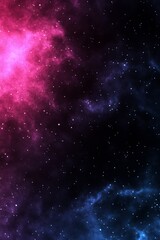 Fototapeta premium A deep space gradient background fading from dark blue to rich purple with subtle starlike speckles evoking the vastness of outer space and a sense of mystery