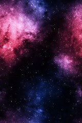 Naklejka premium A deep space gradient background fading from dark blue to rich purple with subtle starlike speckles evoking the vastness of outer space and a sense of mystery