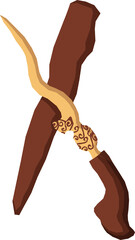 Illustration of Javanese Keris