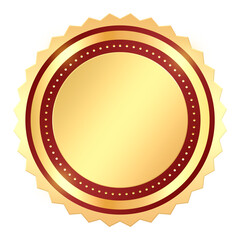 Red Gold Badge
