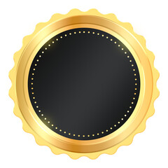 Black Gold Badge
