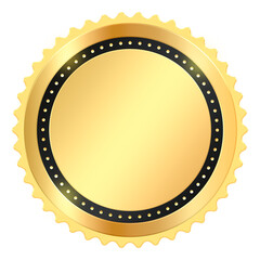 Black Gold Badge
