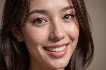 Obraz premium beautyful woman smile face