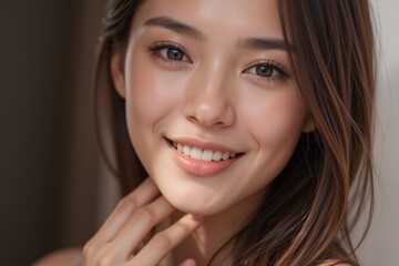 beautyful woman smile face