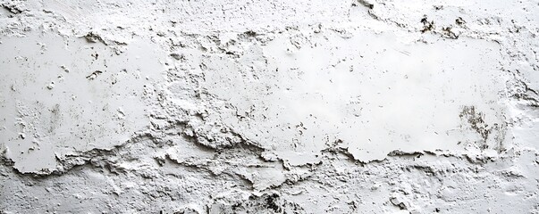 Obraz premium Textured White Wall with Cracked Plaster and Rustic Appearance