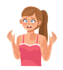 monkeypox infected woman