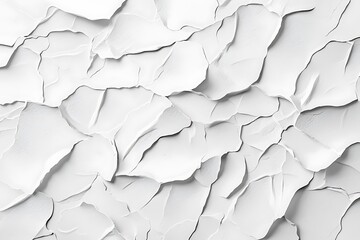 Naklejka premium Textured White Paper Background with Subtle Creases and Waves