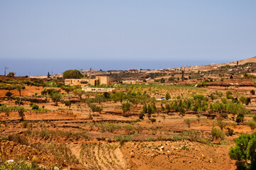 Obraz premium mediteranian landscape background