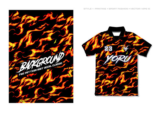 fire flame pattern classic root sublimation jersey design seamless blaze electric thunder storm ombre sublimation jersey design abstract grunge modern background anime style striking stripes