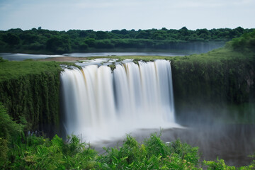 waterfall landscape view