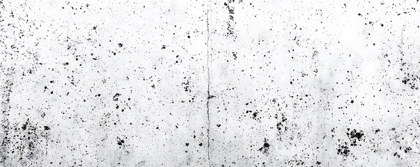 Textured White Wall with Dark Spots and Grains