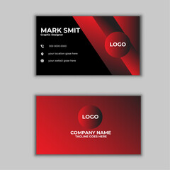  Modern Business card,Business card design .Simple business card design,Black And Rad minimalist business card layout,Company business card.
