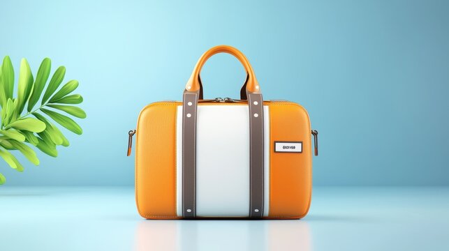 Personalized Travel Bag with Name Tag - Adventure Gift Set in Vibrant 3D Illustration