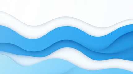 Experience a stunning blend of blue and white hues in this modern, abstract illustration that captures the essence of creativity.