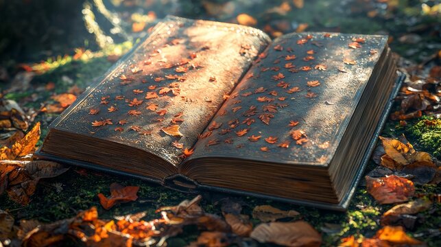 Personalized photo album with embossed cover, precious memories, 3D illustration