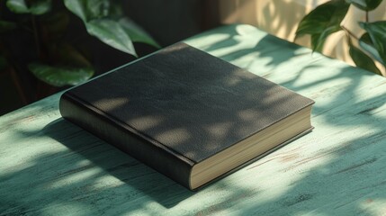 Personalized notebook with engraved cover, gift-ready presentation, 3D illustration