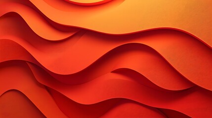 Dynamic Wave Patterns in Striking Shades of Red and Orange