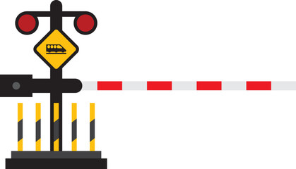 Railway Crossing Signal, Safety Crossing Sign, Cross Warning Sign
