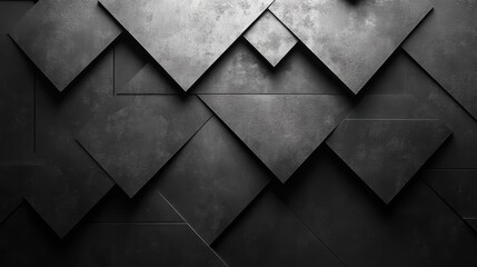 abstract minimalist geometric backgroun3d black flat triangular shapes spin an3d rotate top view looping 3d animation