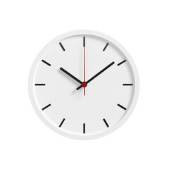 White Clock with Red Second Hand
