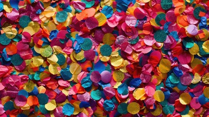 Vibrant Multicolored Confetti for Celebratory Events and Decorations
